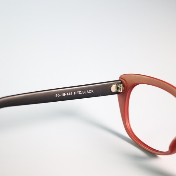 Joan Collins 9955 eyeglasses sunglasses cat eye frames red black N8 - Picture 4 of 8